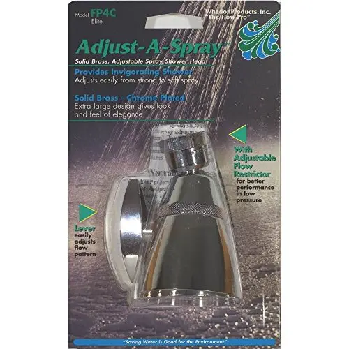Whedon FP4C Adjust--Spray Elite Solid Brass Shower Head 2-1/2"