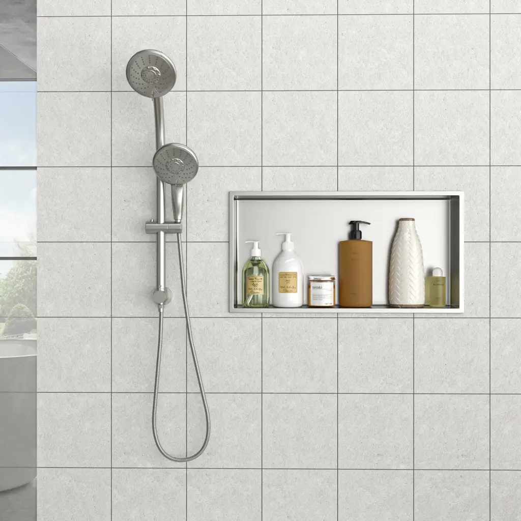 25 X 13 Stainless Steel Shower Niche Applicator Ed Nickel Bathroom Storage lordear