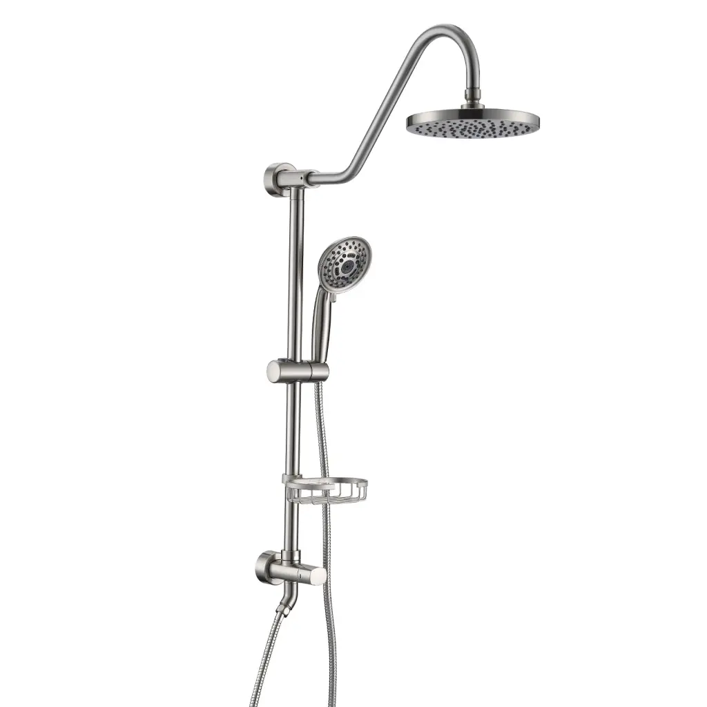 Shower System Rain Showerhead 5 Function Hand Shower Adjustable w1059 dilusso