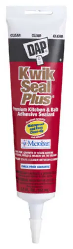 DAP 18546 Clear Adhesive Sealant 24 hr Curing -20 to 180 deg F 5.5 oz Tube