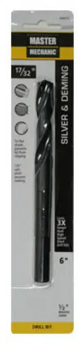 Master Mechanic 17/32" x 6" Black Oxide Silver & Deming Drill Bit