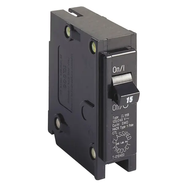 Eaton CL115CS Single Pole UL Classified Replacement Circuit Breaker 15A 120V