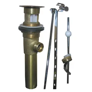 Lasco 03-4625 Lavatory Pop Up Drain Assembly Polished Brass Sink Drain
