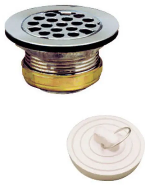 Keeney 879PC Master Duplex Strainer Rubber Stopper 2" - 2-1/2" Chrome Plated