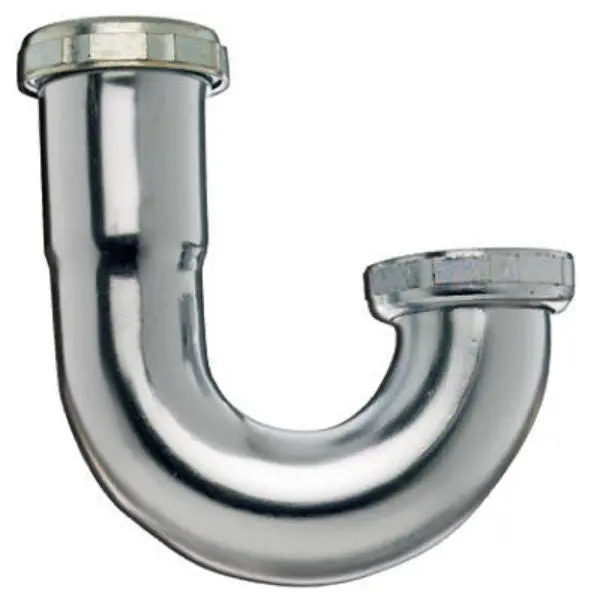 Keeney 10487K Sink Trap-J Bend 1.25x1.25 Inch Chrome Plated 20-Gauge