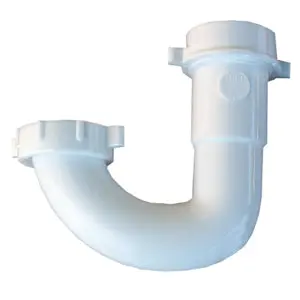 Lasco 03-4227 PVC Lavatory Kitchen Drain Sink Trap J Bend White