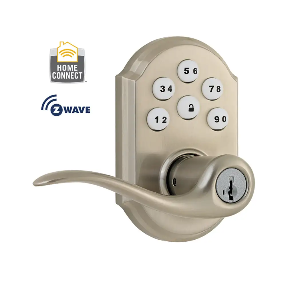 Z-Wave SmartCode Electronic Tustin Door Lever - Home Hardware Repair Supply Kwikset