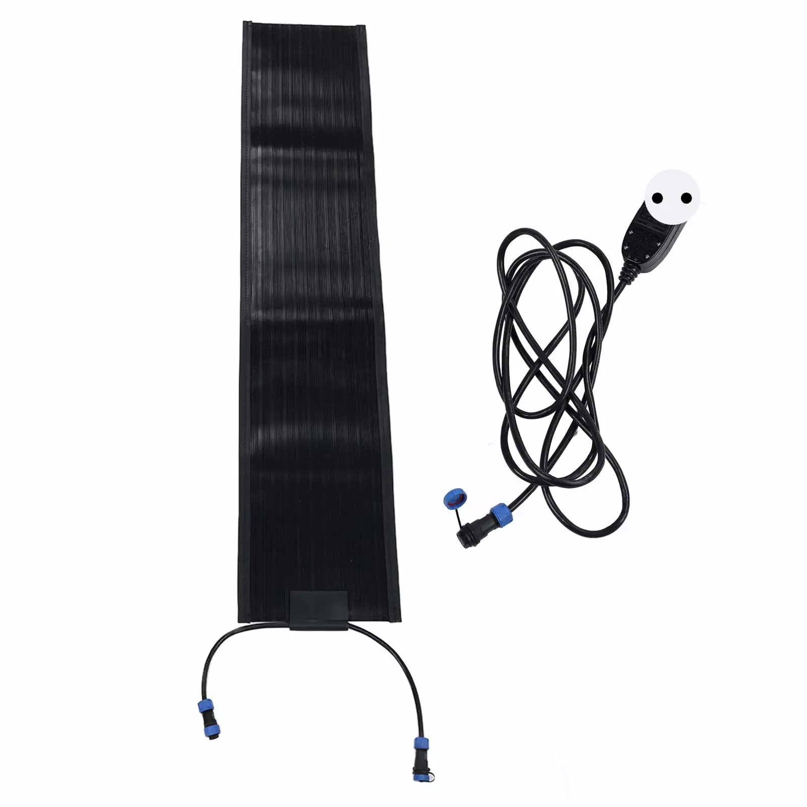 Snow Melting Mat 25x90cm 100W Fast Labor Saving Waterproof Rubber Heated Snow Melting Mats Stair Sidewalk Courtyards EU Pl...