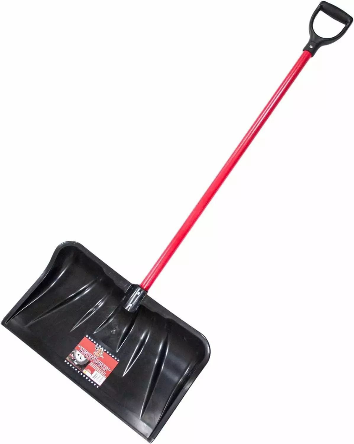 Bully Tools 92814 Combination Snow Shovel Fiberglass D-Grip Handle. 22-Inch