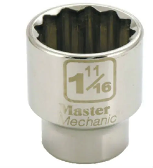 Master Mechanic 361469 12-Point Socket 3/4" Drive 1-11/16"