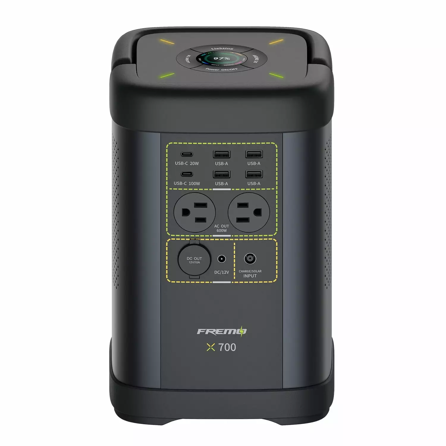 FREMO X700 Travel-friendly Power Station - 662Wh Battery Solar Generator - New