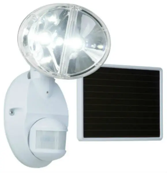 Consumer Products MSLED180W Solar Motion-Activated 180 LED Floodlight White