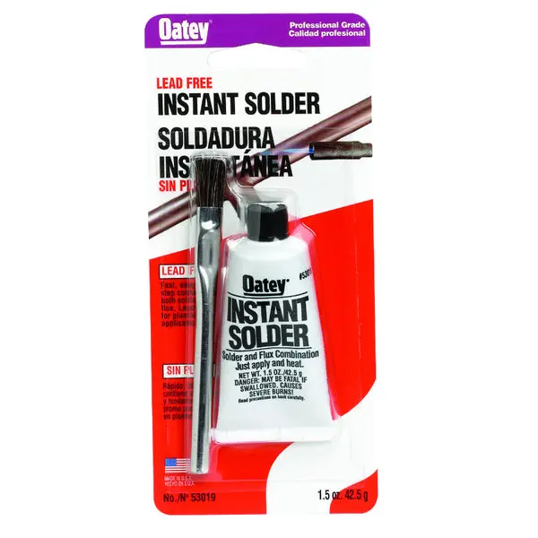 Oatey 53019 Lead Free Instant Solder 1.5 Oz Plumbing Repairs