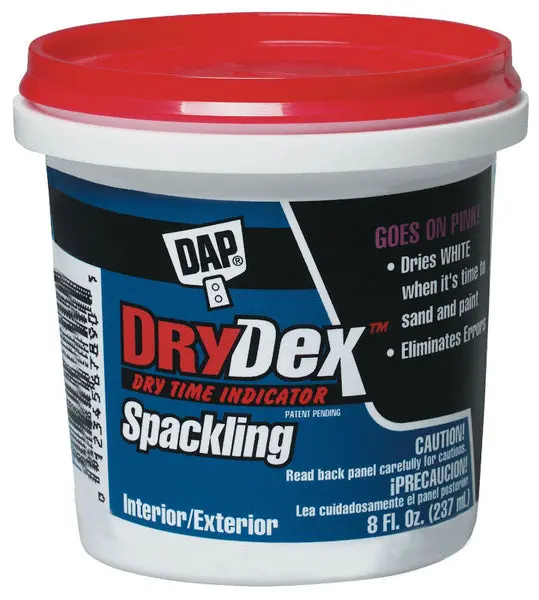 Dap 12328 DryDex Spackling Compound White 8 fl-oz Quick Dry Wall Repairs