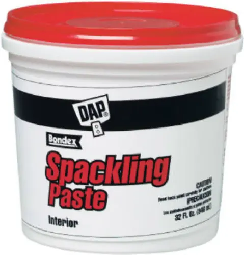 Dap 10204 Ready-To-Use Pre-Mixed Spackling Paste Quart Large Wall Repairs