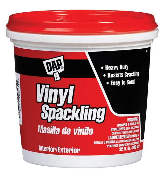 Dap 12132 Heavy Duty Vinyl Spackling Paste 1 Qt Wall Repair