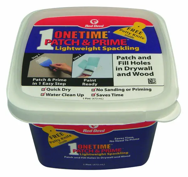 Red Devil 0540 Onetime Patch & Prime Lightweight Spackling 1 Pint