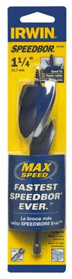 Irwin Tools 3041009 Speedbor Max Speed Drill Bit 1-1/4" x 6"