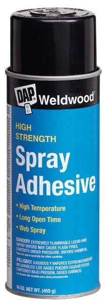 Dap 00121 Weldwood High Strength Spray Adhesive 16 Oz Clear