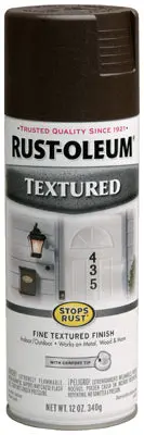 Rust-Oleum 241255 Stops Rust Textured Spray Paint 12 Oz Dark Brown