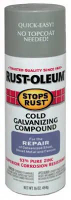 Rust-Oleum 7785-830 Stops Rust Cold Galvanizing Compound Spray 16 Oz Gray