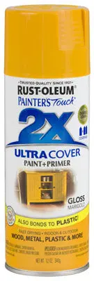 Rust-Oleum Painters Touch 2x Ultra Cover Spray Paint 12 Oz Gloss Marigold