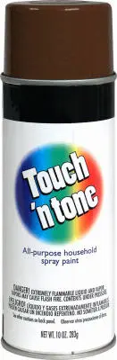 Touch N' Tone 55277830 Multi-Purpose Spray Paint 10 oz Leather Brown