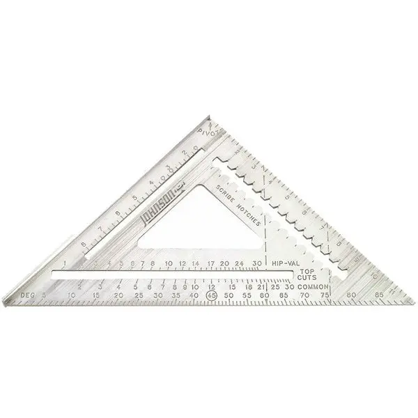 Johnson Level RAS-120 Aluminum Rafter Angle Square 12 Inch