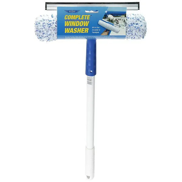 Ettore 15016 Complete Window Washer Squeegee and Scrubber 16 Inch Handle