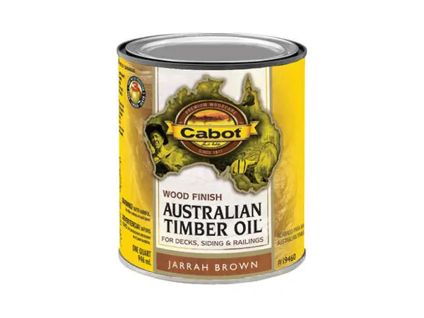 Cabot 19460 Australian Timber Oil Jarrah Brown 1 Quart Wood Stain
