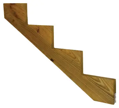 Universal 106070 4 Step Stair Stringer DIY Staircase Construction Universal Forest Products