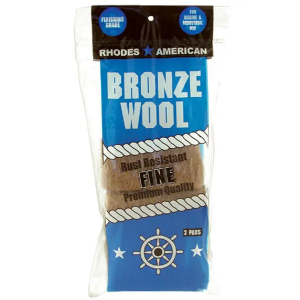 Rhodes American Fine Grade Bronze Wool Pads 3 Pack