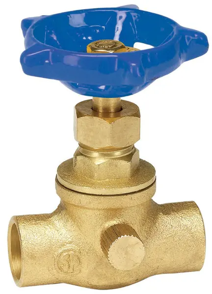 Homewerks 220-4-12-12 Lead-Free Brass Stop & Waste Valve Drain 1/2 Solder