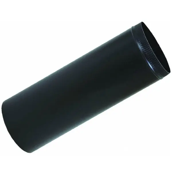 Imperial BM0113 Stove Pipe 24 Gauge 8" x 24" Black Wood Stoves
