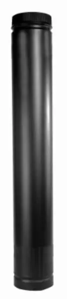 Selkirk DSP6TL Telescopic Double Wall Stove Pipe Matte Black 6x38-68 Inches