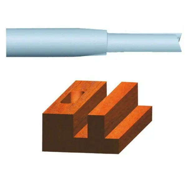 Vermont American 23104 Carbide Tipped Silver Series Straight Bit 5/16 x 1 Inch Deep Cutting