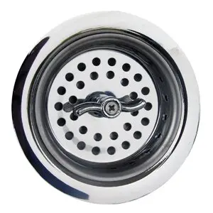 Lasco 03-1129 Kitchen Basket Sink Strainer 3-1/2 Inch Stainless Steel