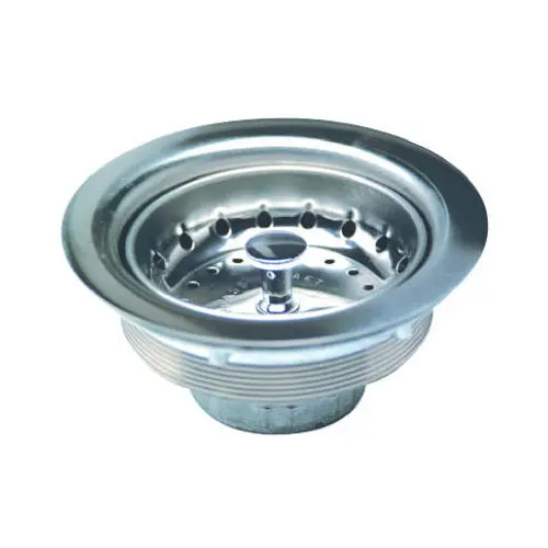 Master Plumber 452-896 Stainless Steel Basket Sink Strainer 3-1/2"