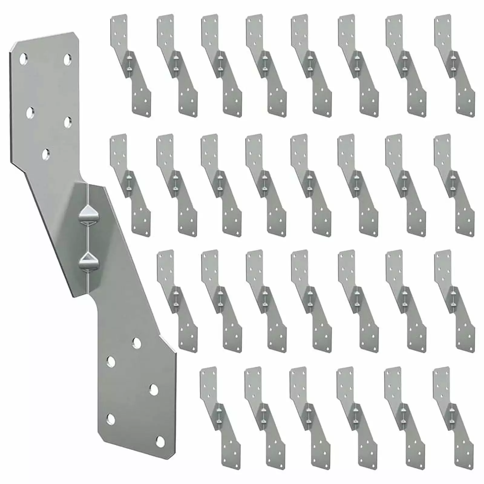 30Pcs Strong-Tie H2.5A Hot-Dip Galvanized Steel Heavy Duty Hurricane Tie