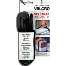 UNIVERSAL STRAP BLACK 2 X 6 Feet Heavy Duty Adjustable Tie Down Strap Securing Loads Velcro