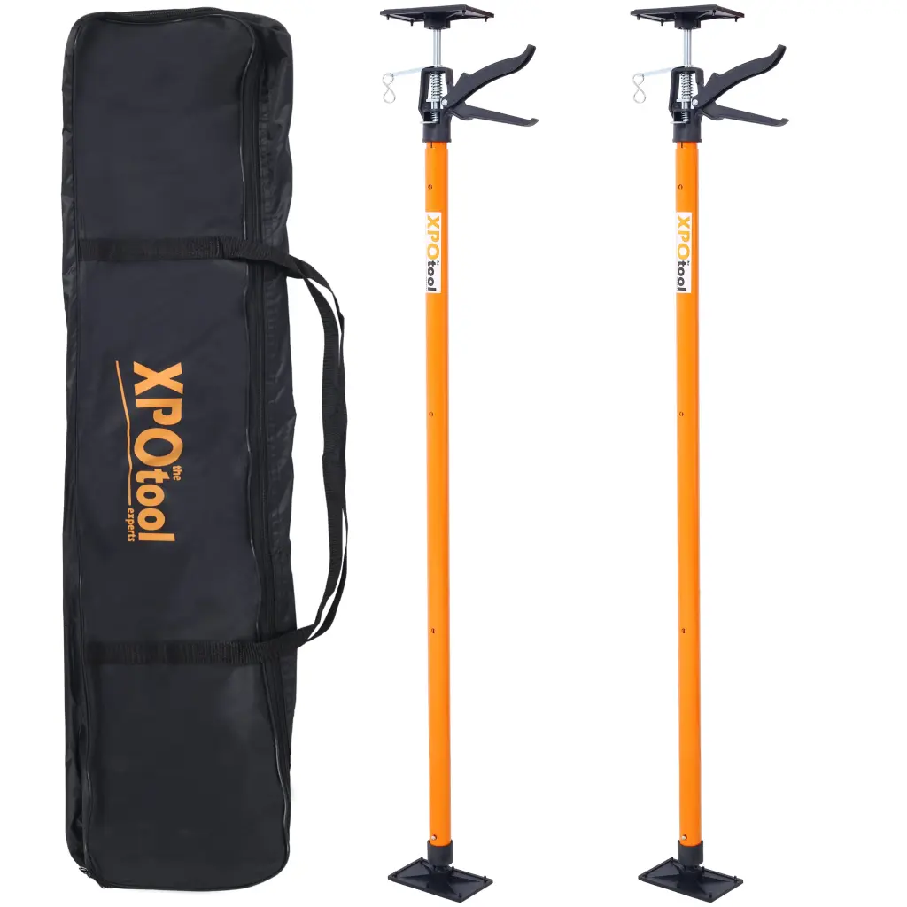 2 Pack Adjustable Steel Support Pole 3rd Hand Support System Shelving g-h