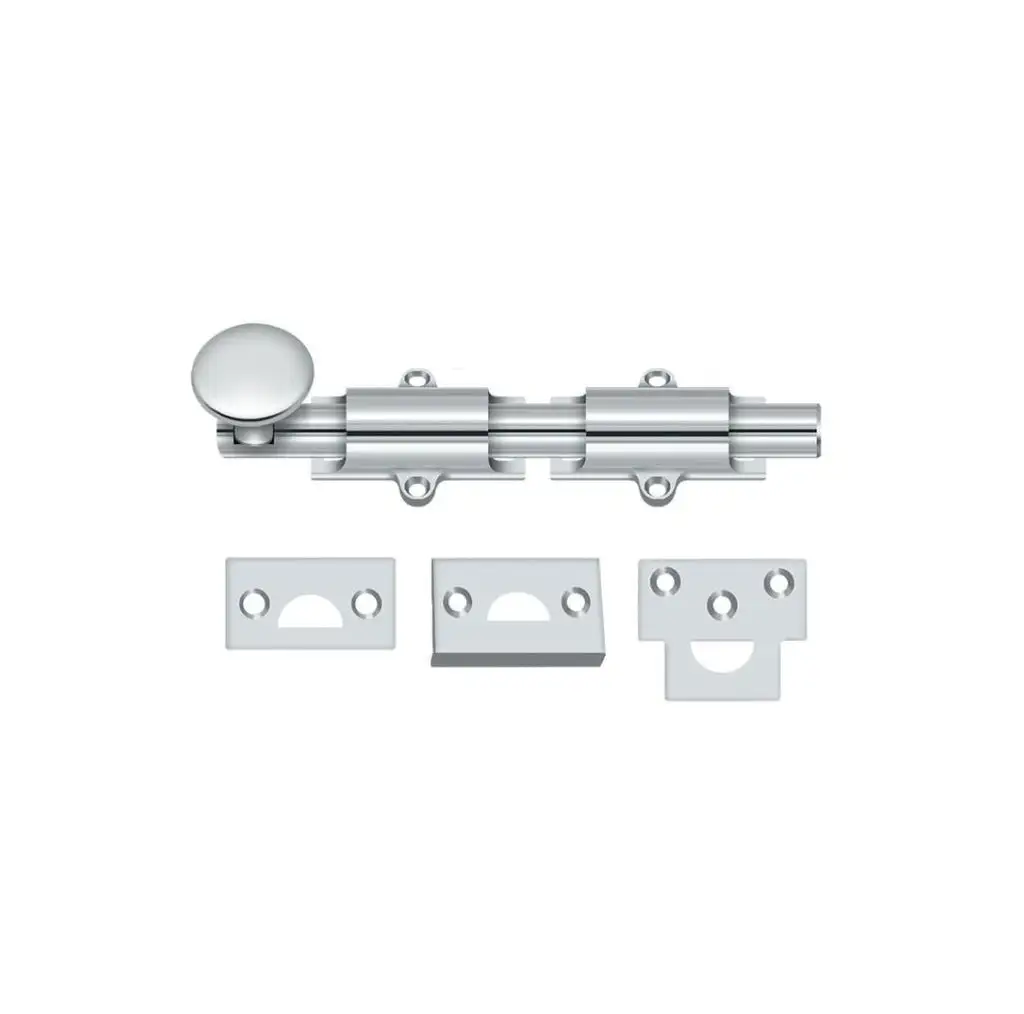 Heavy Duty Surface Bolt - Antique Brass - Home Hardware Products on Sale Deltana