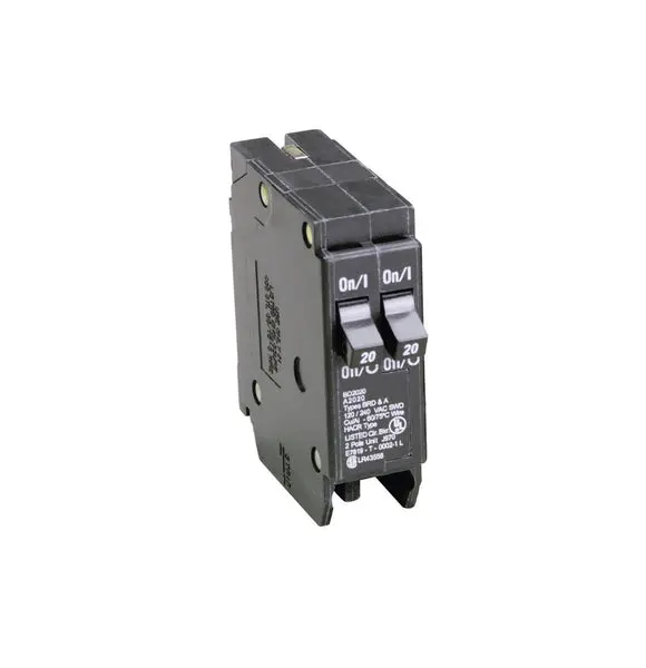 Eaton BD2020 Cutler-Hammer Tandem 2-Pole Circuit Breaker 20/20 Amps Electrical Panel