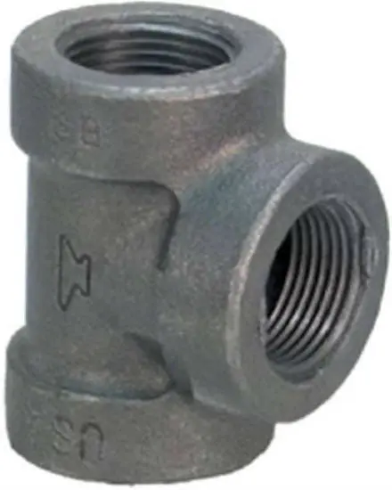 Anvil 8700120556 Black Tee 1 Inch Malleable Iron Plumbing Fittings