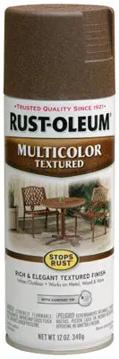 Rust-Oleum 223523 MultiColor Textured Spray Paint Autumn Brown 12 Oz