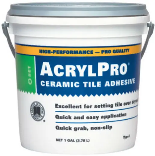 Custom ARL40001-2 AcrylPro Ceramic Tile Adhesive 1 Gallon White Tile Installation Custom Building Products