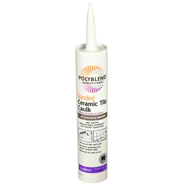 Polyblend PC5210S-6 Ceramic Tile Caulk #52 Tobacco Brown 10.5 Oz