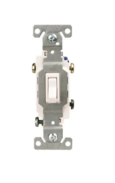 Cooper Wiring 1303-7LTWBOX Toggle Switch White