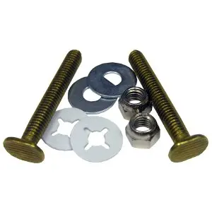 Lasco 04-3645 Toilet Bolt Kit 5/16 x 2-1/4 Inches Brass