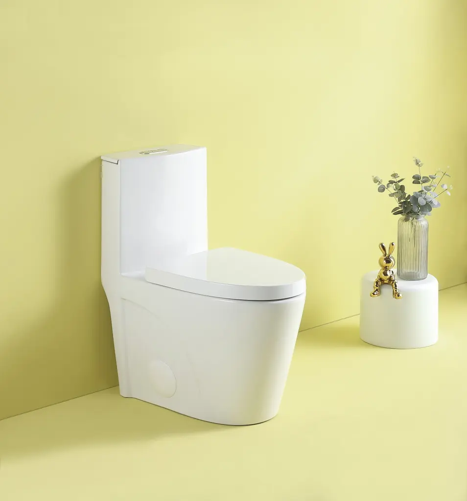 1.1 1.6 GPF Dual Flush One Piece Elongated Toilet Soft Close Seat bathin